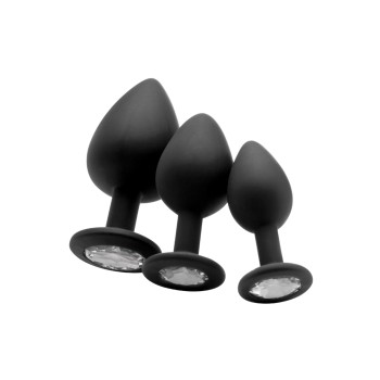 Plug Anal Regular Diamond Preto Plug Anal Regular Diamond Preto