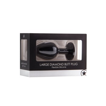 Plug Anal Grande Diamond Preto