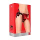 Strap On Deluxe Silicone Dildo Ondulado 20.5cm Vermelho Ouch!