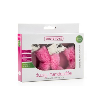 Algemas com Pelo - Rosa