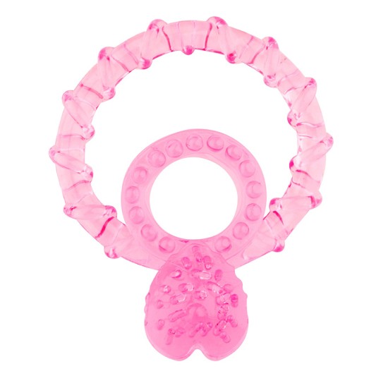 BasicX TPR anel duplo penis rosa 1