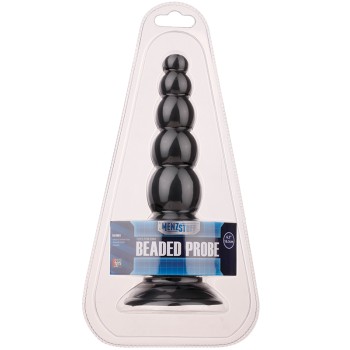 Plug Anal Beaded Probe Menzstuff 16.5cm Preto