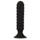 Plug Anal Ribbed Torpedo Menzstuff 13cm Preto