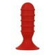 Plug Anal Ribbed Torpedo Menzstuff 8cm Vermelho