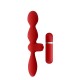 Vibrador Anal Duplo Thriller Ass Menzstuff Vermelho
