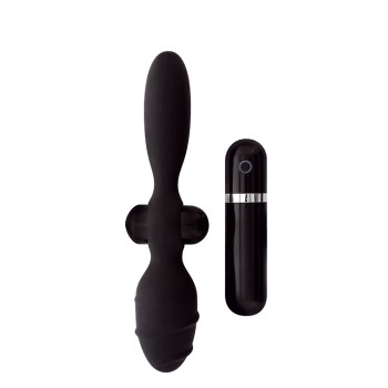 Vibrador Anal Duplo Thriller Ass Menzstuff 10cm Preto