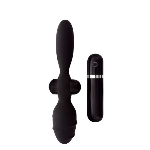 Vibrador Anal Duplo Thriller Ass Menzstuff 10cm Preto